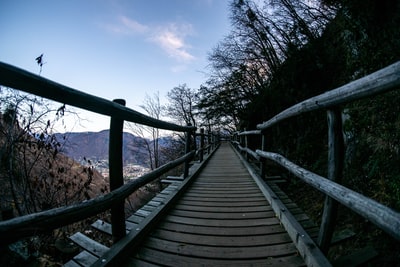 风景摄影的木桥

